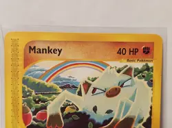 Pokemon Common Mankey 92/147 Aquapolis Non Holo - Moderately Played (MP) - Image 2