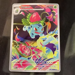 Ivysaur 134/132 ME01: Mega Evolution NM Pokemon Card Full Art Grass Type - Image 1