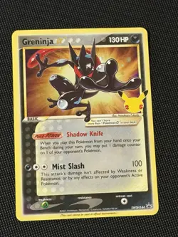 Pokemon Celebrations Greninja Gold Star Promo SWSH144 Near Mint/LP - Image 1