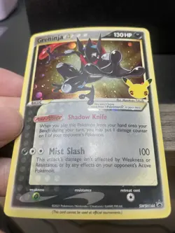 Pokemon TCG Greninja Gold Star SWSH144 Celebrations Black Star Promo - LP/NM NM - Image 2