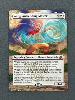 Aang, Airbending Master MTG The Last Airbender Eternal Hand Painted Altered Art - Image 1