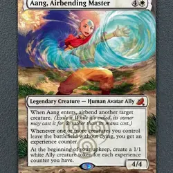 Aang, Airbending Master MTG The Last Airbender Eternal Hand Painted Altered Art - Image 2