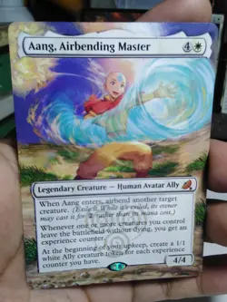 Aang, Airbending Master MTG The Last Airbender Eternal Hand Painted Altered Art - Image 3