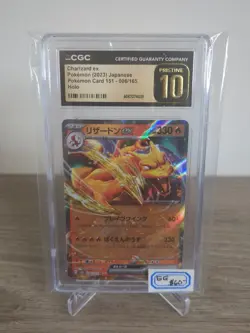 CGC PRISTINE 10 Charizard ex 006/165 Japanese Pokemon Card 151 sv2a 🔥🔥 👀👀 - Image 1