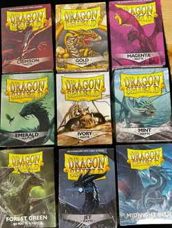 Lot 5 new 100 ct pk Dragon Shield Matte Deck Sleeves Protectors Pick the Colors - Image 2