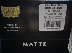 Dragon Shield Black Matte Display - 10 Boxes Of 100 Protective Sleeves - Image 4