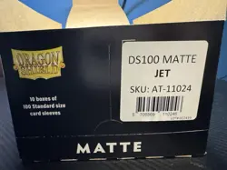 Dragon Shield Jet Matte Display - 10 Boxes Of 100 Protective Sleeves - Image 3