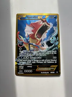 2016 Pokemon, XY BREAKpoint, #123/122 Gyarados EX, Gold Secret Rare - Image 1