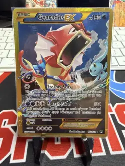 2016 Pokemon, XY BREAKpoint, #123/122 Gyarados EX, Gold Secret Rare - Image 1