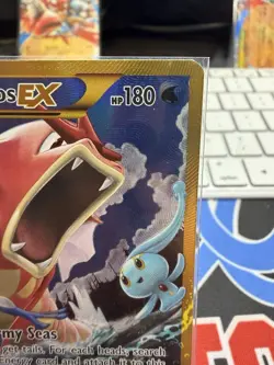 2016 Pokemon, XY BREAKpoint, #123/122 Gyarados EX, Gold Secret Rare - Image 3