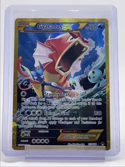 GYARADOS EX 2016 POKEMON XY BREAKPOINT SECRET RARE FA 123/122 Q6233 - Image 1