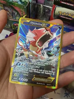 2016 Pokemon XY Full Art Gyarados EX Breakpoint 123/122 Secret Rare. - Image 1