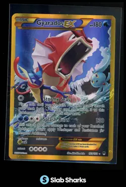 2016 POKEMON XY BREAKPOINT #123/122 GYARADOS EX SECRET RARE - Image 1