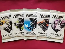MTG Magic The Gathering 2015 M15 CORE SET New Sealed Booster ALL 5 PACK ART - Image 1