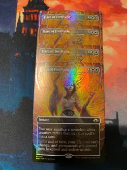 MTG Modern Horizons 3 Flare of Fortitude Borderless Foil x 1 - Image 1