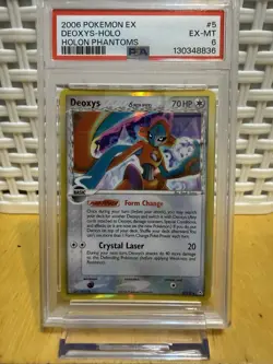 Pokemon TCG Deoxys (Delta Species - Normal Forme) EX Holon Phantoms 5/110 PSA 6 - Image 1