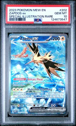 Pokemon SV: Scarlet & Violet 151 #202/165 Zapdos ex PSA 10 Moltres Articuno - Image 1