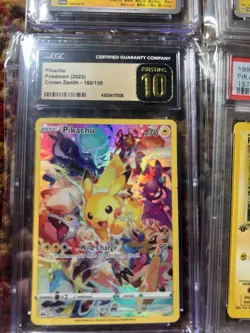 Pikachu Pokemon Card Graded Bundle PSA 10 CGC 10 w/ First Edition Jungle! - Image 5