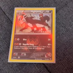 Pokemon Team Magma's Mightyena 19/34 Double Crisis Common Regular 100HP English. - Image 1