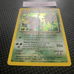 Pokemon TCG Bellossom 3/111 Neo Genesis Holo Unlimited Rare DAMAGED - Image 2