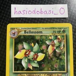 Pokemon TCG Bellossom 3/111 Neo Genesis Holo Unlimited Rare DAMAGED - Image 3