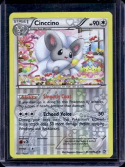 2013 Pokemon Black & White Legendary Treasures Cinccino Radiant Collection #RC19 - Image 1