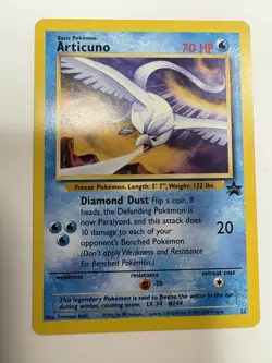Articuno #22 - Black Star Promo - 2000 VINTAGE WOTC POKEMON CARD (B) - Image 1
