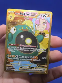 Pokemon SV09: Journey Together Iono’s Bellibolt ex 188/159 Gold Hyper Rare NM - Image 2