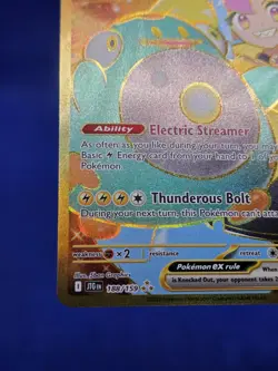 Pokemon SV09: Journey Together Iono’s Bellibolt ex 188/159 Gold Hyper Rare NM - Image 5