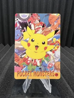 Pokemon Vintage Pocket Monsters Vending HOLO Prism Sticker Bandai 1999 Nintendo - Image 2