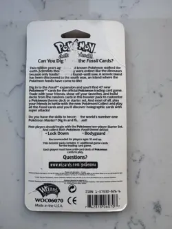 Pokemon Fossil Blister Pack Aerodactyl Artwork 1999 WOTC Factory Sealed - Image 4
