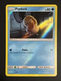 Psyduck 7/18 Detective Pikachu Holo Pokemon TCG Collectible Card NM - Image 1