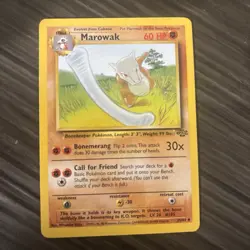 Pokemon Marowak TCG Jungle Card 39/64 Regular - Image 1