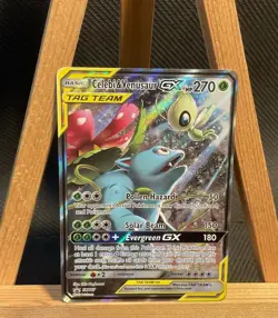 Celebi & Venusaur GX - SM167 - Pokemon Sun & Moon Promo Ultra Rare Card NM - Image 1