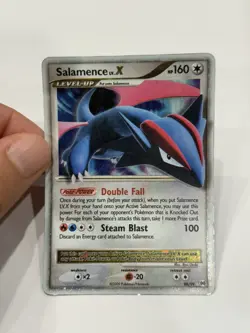 Salamence LV.X 98/99 Holo Rare - 2009 Platinum Arceus Pokemon Card - Played - Image 1