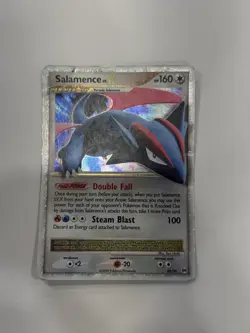 Salamence LV.X 98/99 Holo Rare - 2009 Platinum Arceus Pokemon Card - Played - Image 2