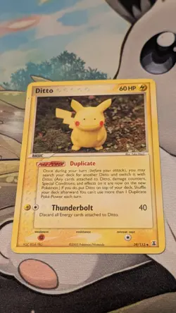Pokemon Ditto 39/113 EX Delta Species 60 HP Thunderbolt Duplicate Regular - Image 1