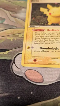 Pokemon Ditto 39/113 EX Delta Species 60 HP Thunderbolt Duplicate Regular - Image 4