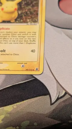 Pokemon Ditto 39/113 EX Delta Species 60 HP Thunderbolt Duplicate Regular - Image 5