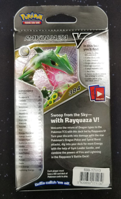 Pokemon TCG V Battle Deck 2021 Rayquaza V 60 Card Deck Sword And Shield NIB - Image 4