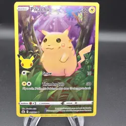 FULL ART Pikachu 005/025 Pokemon 25th Anniversary Celebrations Holo Foil - Image 1