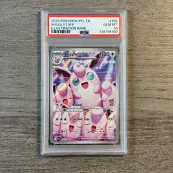 2025 Pokemon Phantasmal Flames Wigglytuff Illustration Rare PSA 10 - TCG 105/094 - Image 1