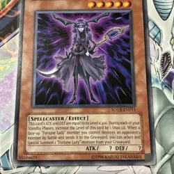 Yu-Gi-Oh Card: Fortune Lady Dark SOVR-EN011 RARE LP - Image 4