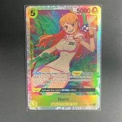 Nami OP08-106 Two Legends Holo Special 5000 Power Character Card Bandai - Image 1