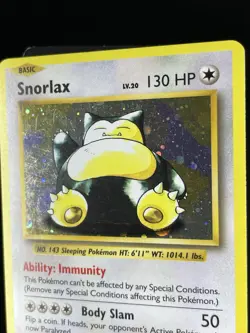 Snorlax XY179 XY Black Star Promo Holo Rare Pokemon Card LP - Image 2