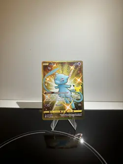 2021 Pokemon TCG Celebrations Mew 025/025 Gold Holo Secret Rare Card Near Mint - Image 1
