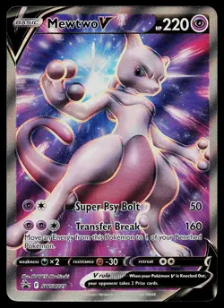 Pokemon Card - Mewtwo V Black Star Promo SWSH229 Holo - Image 1