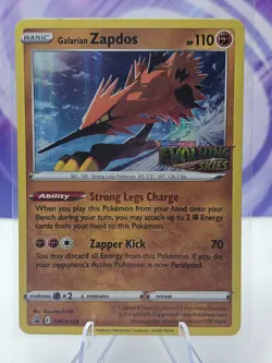 Galarian Zapdos - (Prerelease) Sword & Shield Promo Cards SWSH124 NM Pokemon TCG - Image 1