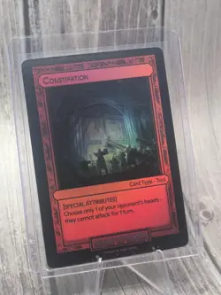 Divorced Dads TCG - Constipation - Holo Tool Card - Age of Alimony - Image 3