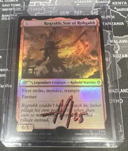Rograkh, Son of Rohgahh Foil Artist Proof Shadow Signed MTG RARE - Image 1
